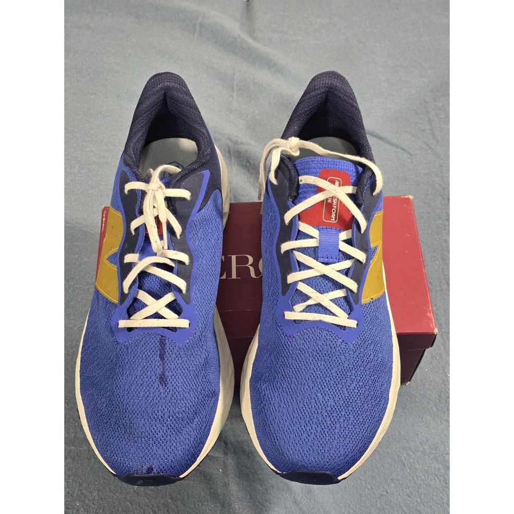 New Balance Arishi v4 Fresh Foam Wide Width Size 14 Marine Blue Hot Marigold - Picture 2 of 10